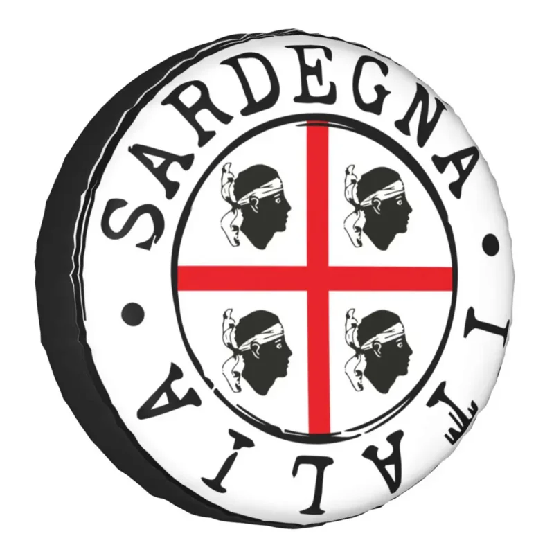 

Защитная крышка для шин Sardegna Flag Four Moors, прицеп для прицепа, Италия, герб Сардинии, запасное колесо для Prado 14 "15" 16 "17"