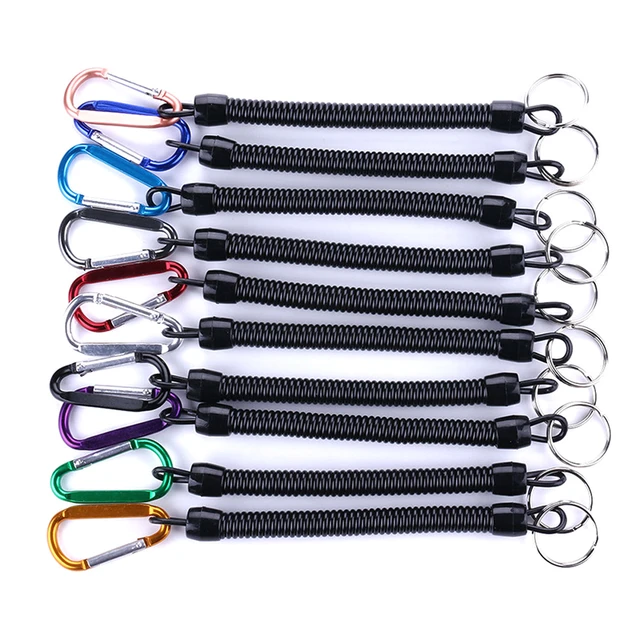 1PC Tactical Retractable Spring Elastic Rope Security Gear Tool Hiking  Camping Anti-lost Phone Keychain Fishing Lanyards Outdoor - AliExpress