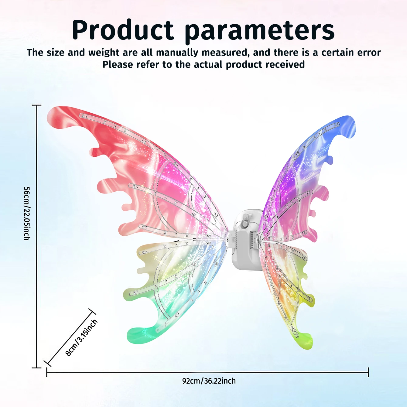 Halloween Children Electric Butterfly Wings Elf Wings Costume Magic Led bats Wing Cosplay Dress Up for Kids Cats Dogs