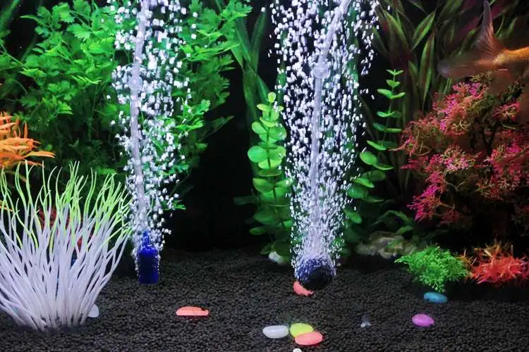 Aquarium Accessories Aquarium Air Stone Aquarium Air Stone Decoration 5pcs Blue Sandstone Cylindrical Aquarium Air Stone Sand Stone Fish Tank Oxygen Diffuser Air Bubbler Decorative