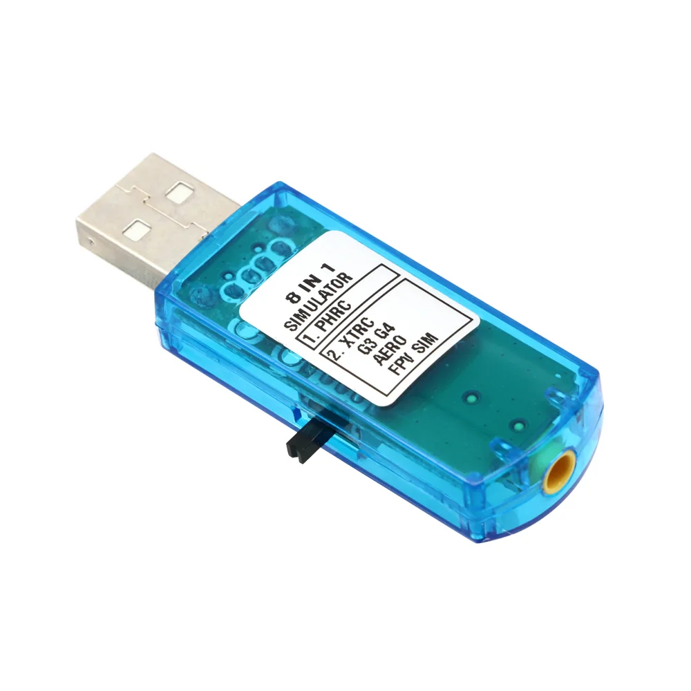 8IN1 8 in 1 USB 비행 시뮬레이터 컴퓨터 비행 시뮬레이터 XTR5 FMS G4 FPV 비행기 헬리콥터 컨트롤러 액세서리