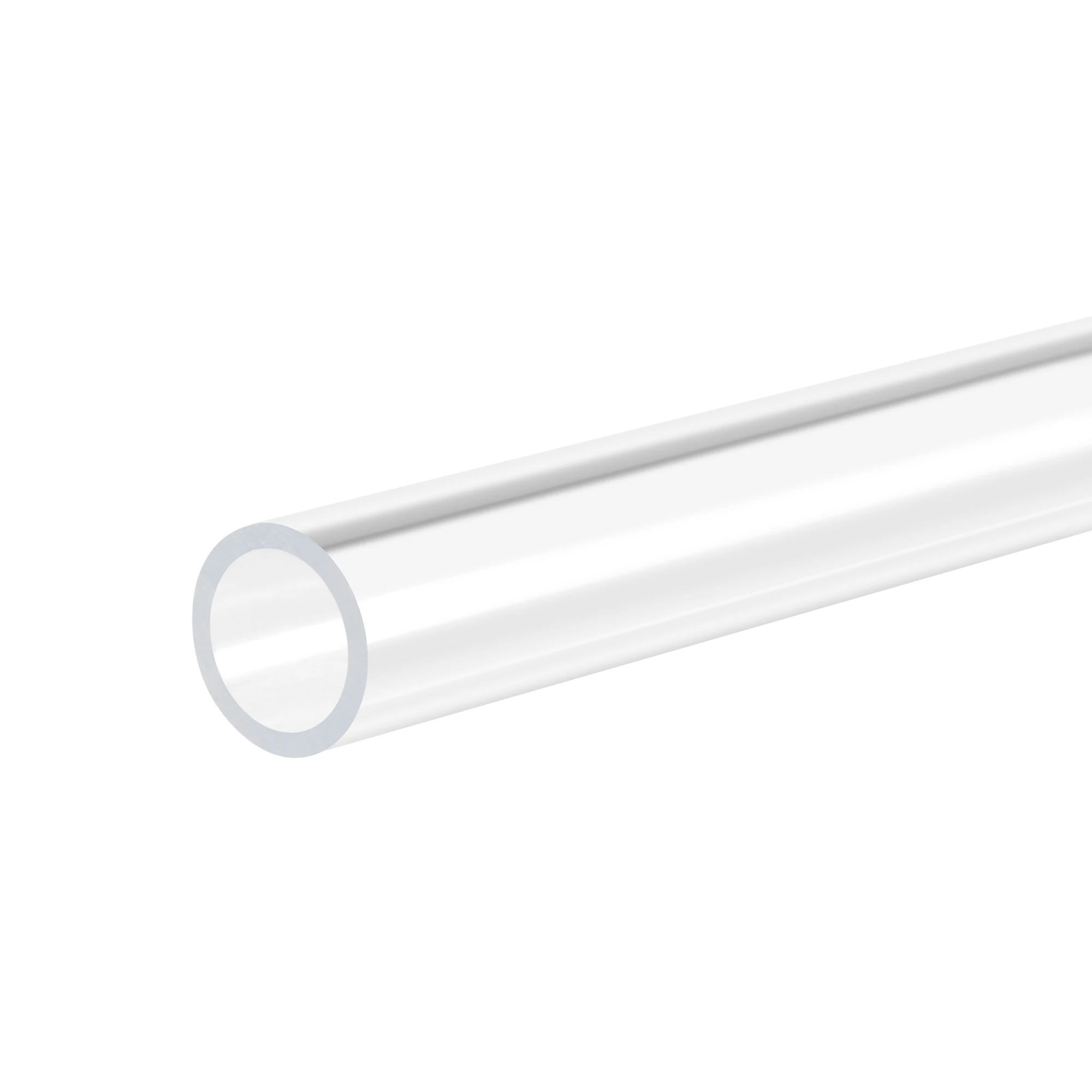 

uxcell Clear Round Rigid PC Tube 12" Length 0.4" IDx0.5" OD for Lamps and Lanterns,Water Pipe, Pack of 2