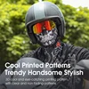 WEST BIKING 3D Skull Pattern Motorcycle Balaclava Summer UV Protection Cycing Caps For Men MTB Road Bike Full Face Ice Silk Mask 2