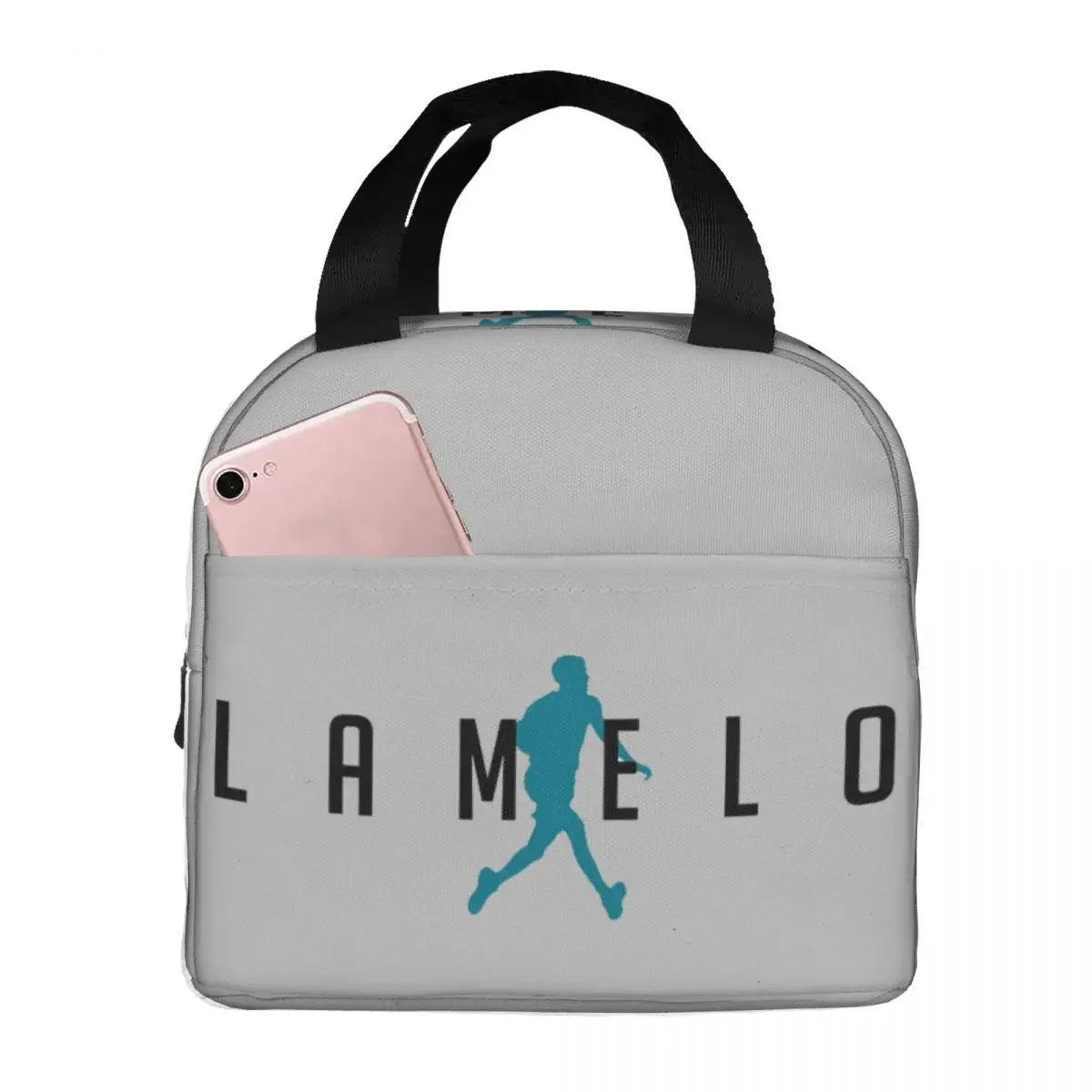 Lamelo Ball - Charlotte North Carolina - Hornets Basket Insulated Lunch Bags Borse Da Picnic Riutilizzabili Tote Da Pranzo Per Lavoro Donna