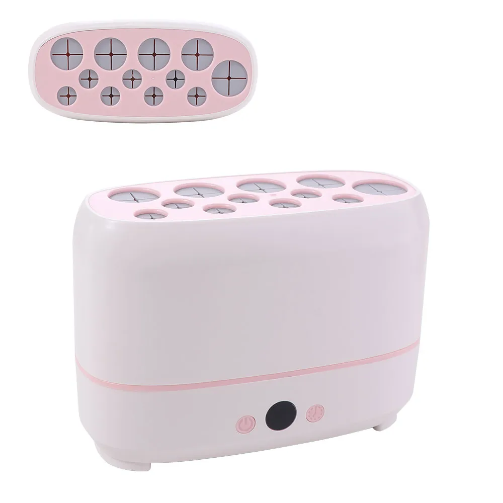 Automatic Electric Cosmetic Brush Drying Machine Fast Dryer Cleaner Makeup Brushes Dryer 12 Holes Visible