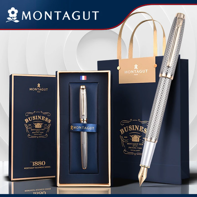 Montagut Multicolor For Choice Golden Trim Fountain Pen Iridium 0.5mm Luxury Stationery Writing Gift Pen With Gift Box 1st choice senior toy