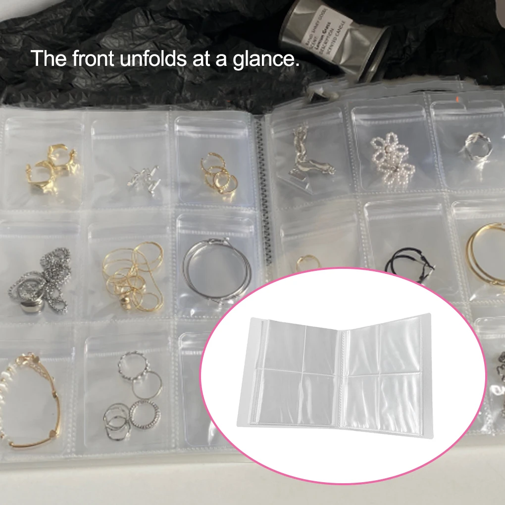 

Storage Bag Multipurpose Jewelry Book Earrings Organizer Pendent Holder