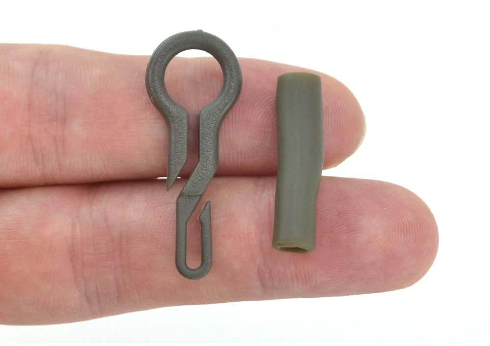 10 stücke Karpfen Angeln Gummi Zurück Blei Clips mit Hülse Sicherheit Karpfen Angeln Zubehör AI059 – Detail 2