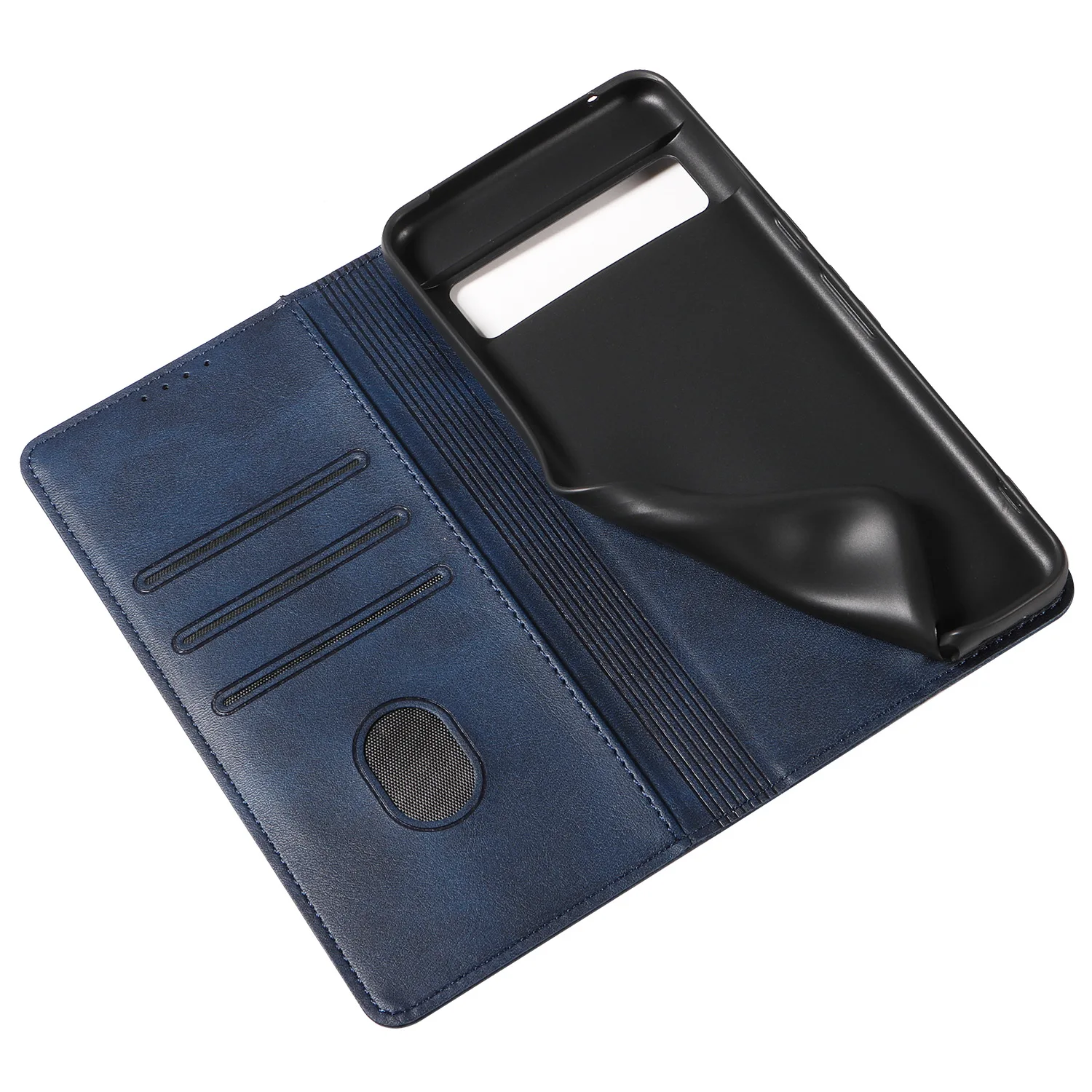 Leather Flip Wallet Phone Case with Card Slots
