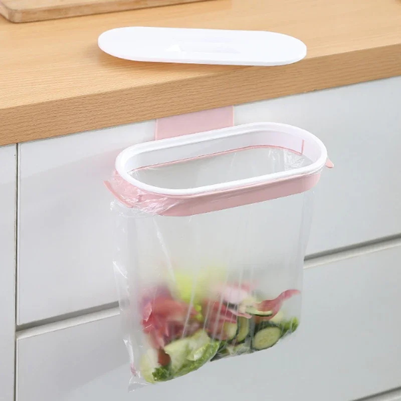 Garbage Bag Holder Trash Can Waste Bin Garbage Rack Tool Storage Kitchen Organizer Trash Rack Holder