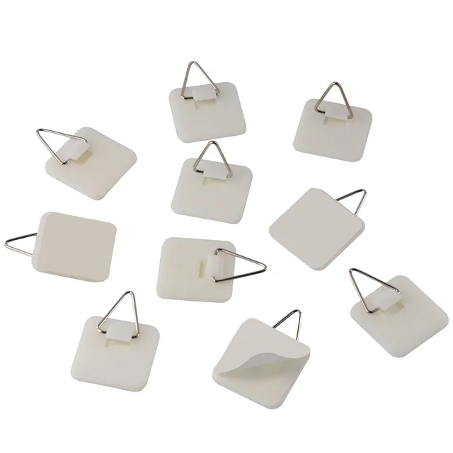 30 Ganci Adesivi Per Quadri E Decorazioni - Bianchi, Nascosti E Senza Fori Per Pareti - Foto 11