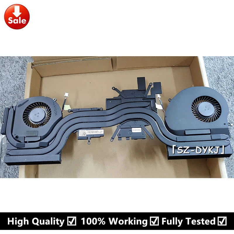 

For DELL Alienware 17 Laptop CPU Cooling Fan with Heatsink FRPY8 0FRPY8 CN-0FRPY8 AT1QB00BZC0 AT1QB00BZS0 GTX 1080