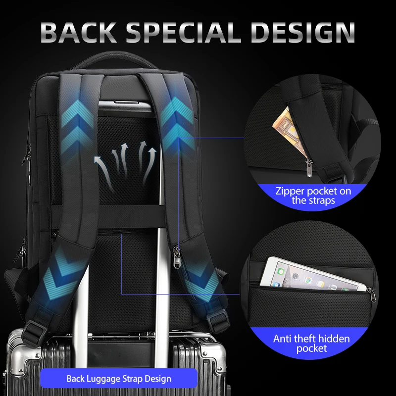 Tigernu Business Trip Travelling 15.6inch Laptop Backpack Anti theft Waterproof Backpack For Male 4