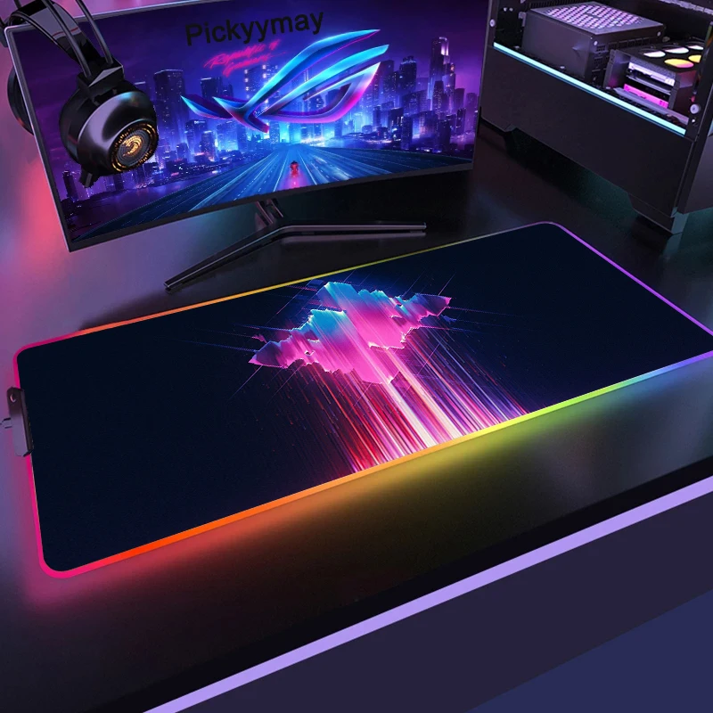 

Design LED Gaming Mousepads Large Backlight Desk Mat 90x40cm Gamer Mousepad RGB Keyboard Mats Mouse Pad Mouse Mat Company