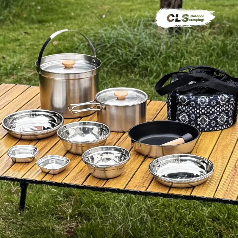 Stainless Steel Camping Cookware 4