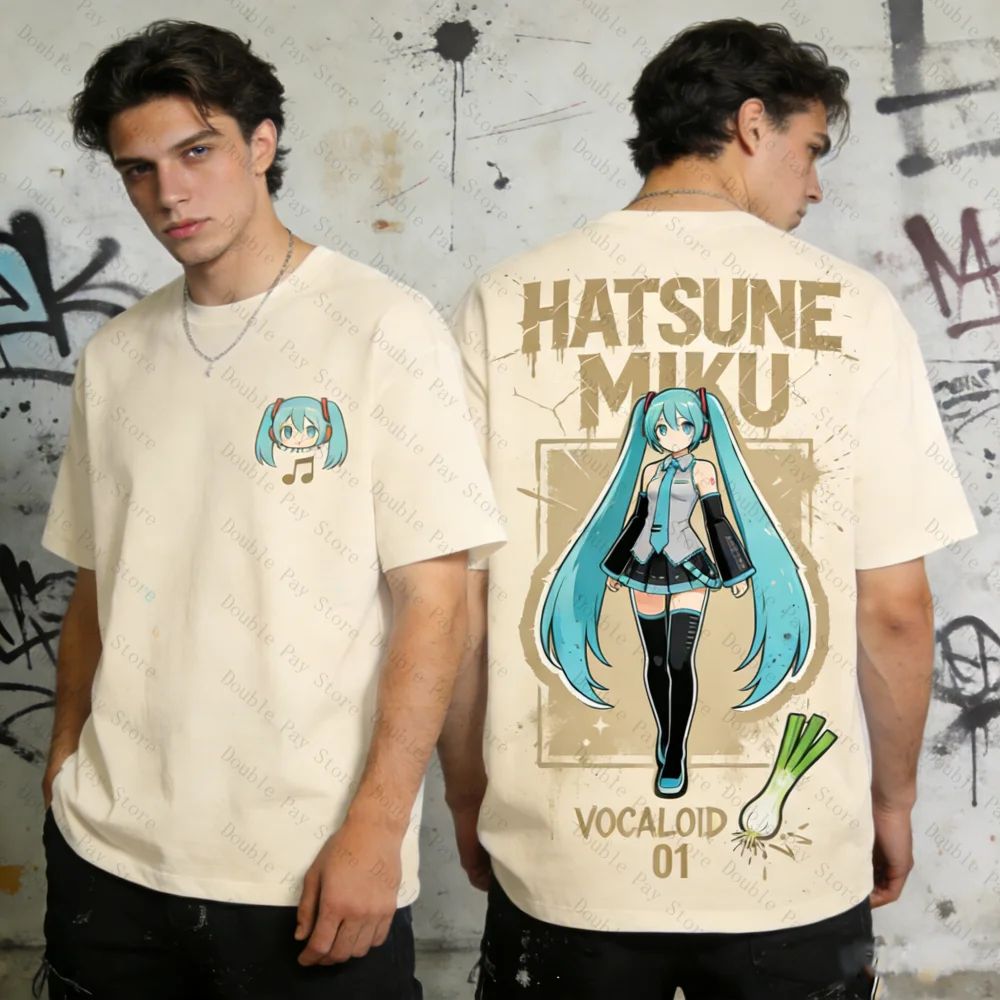 Oversized Anime Vocaloid Harajuku Streetwear T-Shirt Unisex Casual Summer Top
