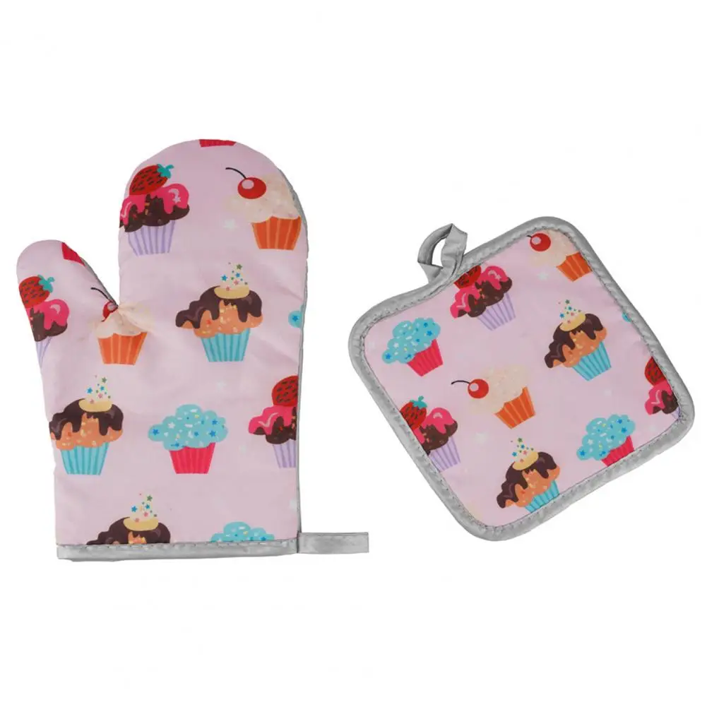 

Oven Mitt Cooking Baking Mitt Heat Insulated Pad for Bakery