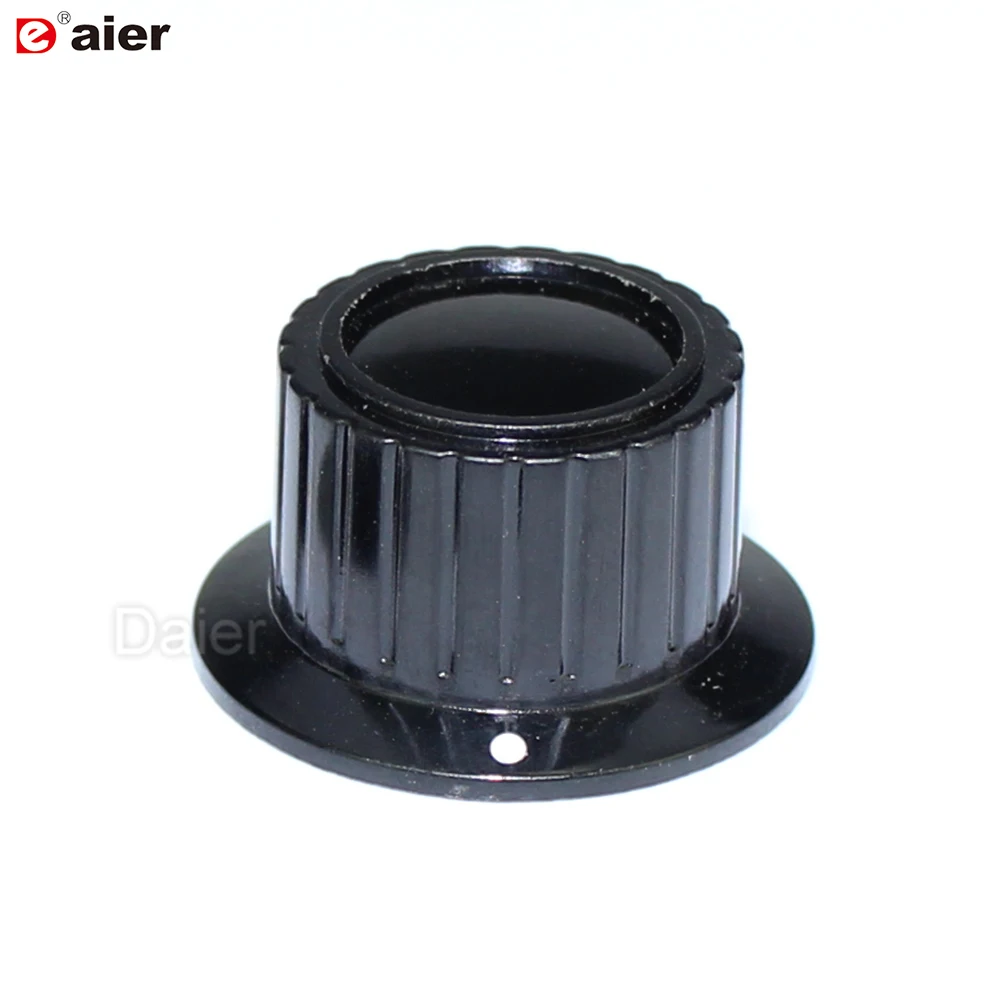 Potentiometer Knob Bakelite Skirted 6MM 6.35MM Shaft Volume Control Plastic Radio Knobs For Guitar Pedal Effects 10PCS guitar tool