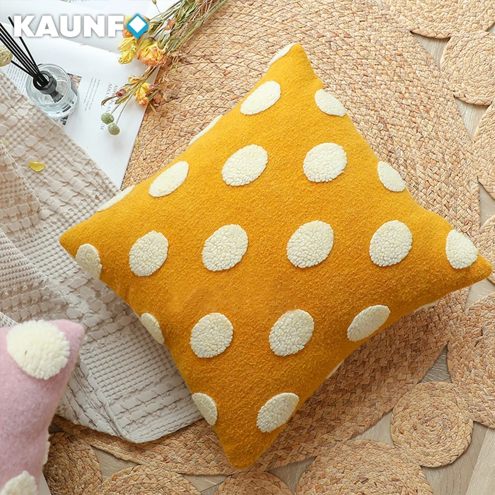 

Kaunfo Soft Sofa Pillow Decorative Pillow Cases for Comfortable Plush Fluffy Seat Car Kids Room Home Decoration 45x45cm