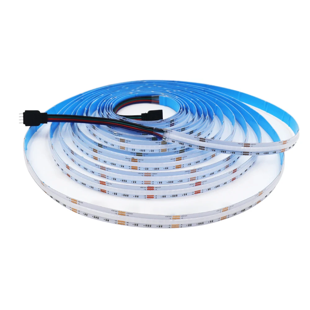 Description Picture 5 of item10M RGB LED COB Strip 12V 24V Flexible 10MM FOB Linear Lights With Remote WIFI Bluetooth RA90 Dimmable LED Tape Ribbon Lamp Bar