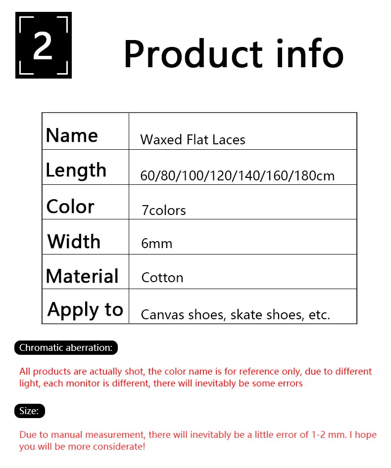 Flats Schnürsenkel Baumwolle gewachste Schnürsenkel Oxford Stiefel Schnürsenkel für Schuhe wasserdichte Leder Schnürsenkel 60/80/120/140/180cm 1 Paar – Detail 16