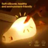 Duck Rechargeable LED Night Light Pat Silicone Lamp Bedside Cartoon Cute Children Nightlights for Home Room Decor Birthday Gift 2