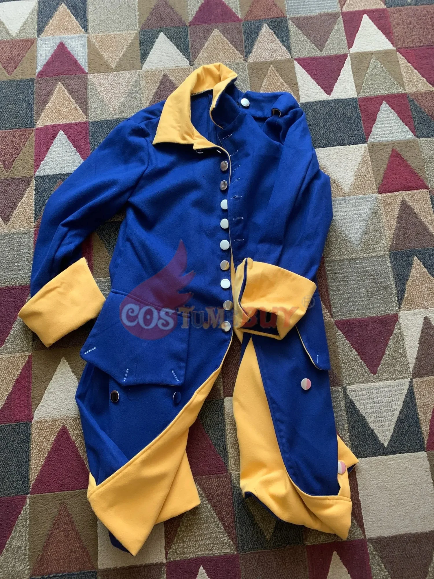 Giacca Militare Reale Cappotto Con Mantello Cappotto Medievale Europeo Costume Da Uomo Tudor Vittoriano Rinascimentale Cavaliere Cappotto Blu
