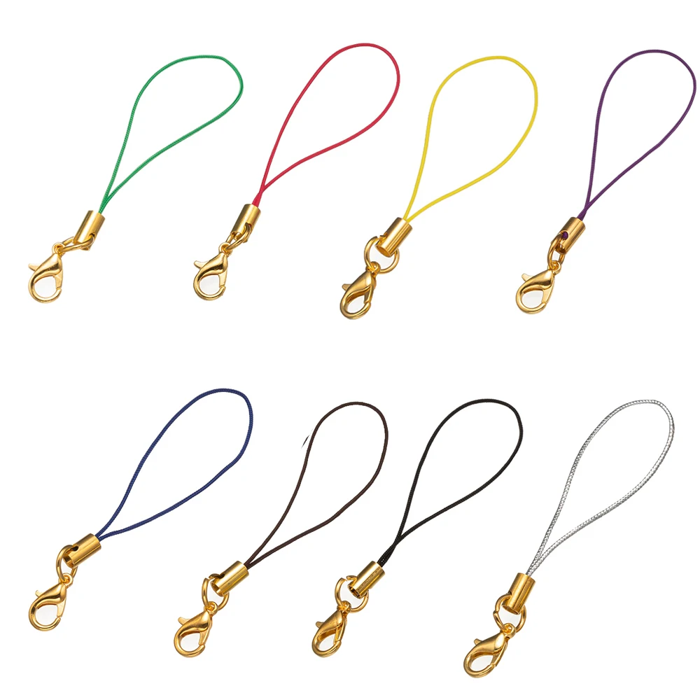 50 teile/los Hummer verschluss bunte Lanyard Strap Cord Schlüssel ring Kette für DIY Schlüssel bund Schmuck Herstellung liefert Zubehör Handwerk