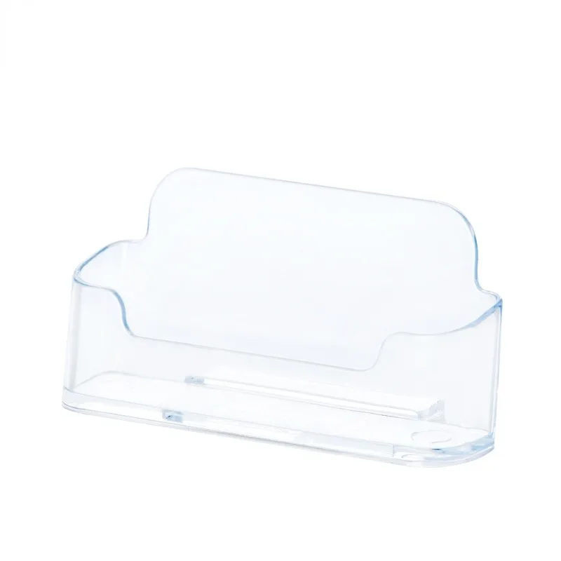 Hot Sale Portable Clear Business Card Holder Display Stand Desk Desktop Countertop Business Card Holder Desk Shelf Box