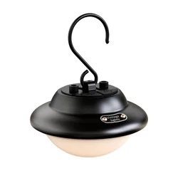 Lanterne LED suspendue Portable et Rechargeable en forme d'ovni, idéale pour le Camping, la randonnée ou une tente, style rétro 
