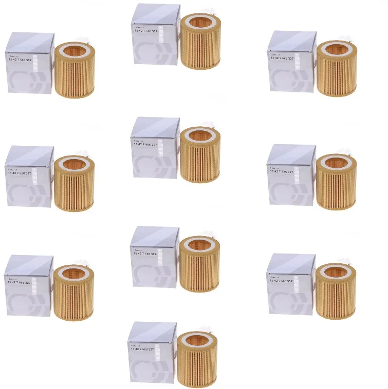 10pcs Oil Filter for 11427566327 11427541827 11427953129 for BMW E60 E82 E88 E90 E92 E93