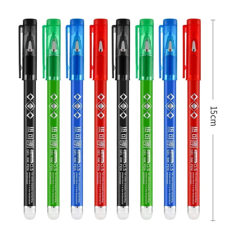 12pcs/set Erasable Neutral Pen 0.5mm Multi-color Ink Writing Exam Neutral Pen School Office Stationery Supplies