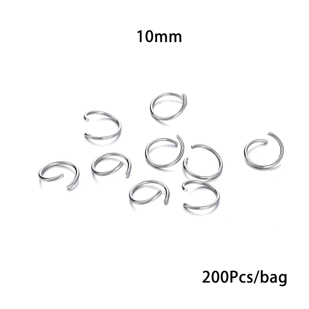 Anelli Aperti Per Gioielli Fai Da Te | 10 Pezzi In Acciaio Inox 304, 8 Mm, Placcati Oro/argento/rosa, Non Sbiadiscono
