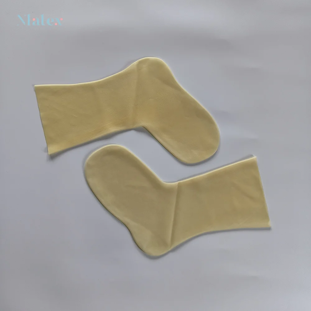 Black Clear Natural Latex Neutral 2D Short Socks