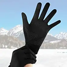 Beheizte, gefütterte Sport-Fahrradhandschuhe, wasserdichter Touchscreen, rutschfeste, leichte Handschuhe zum Laufen, Radfahren, Fahren, Skifahren, Übungen – Detail 2