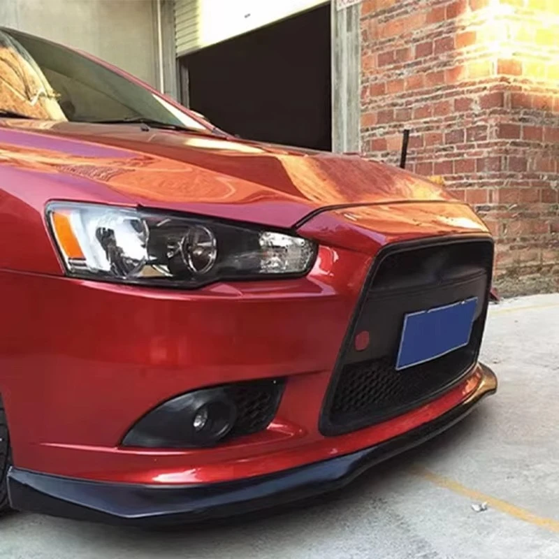 랜서 2009-2015용 자동차 액세서리 프론트 범퍼 립, 자동차 바디킷 프론트 범퍼 스포일러 립