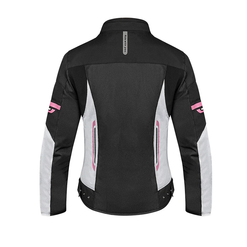 FEHER 오토바이 재킷 여성용 여름, 낙상 방지 및 통기성, 탈부착 가능한 CE 보호 장비 장착 오토바이 재킷