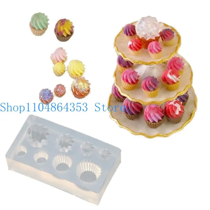 Getränkeglas, Kelch, Tasse, Silikonform, Getränkeglas, Kelch, Tasse, simuliertes Essen, Mini-Kuchen, Silikon, Bastelwerkzeug, Formen zum Gießen – Detail 1