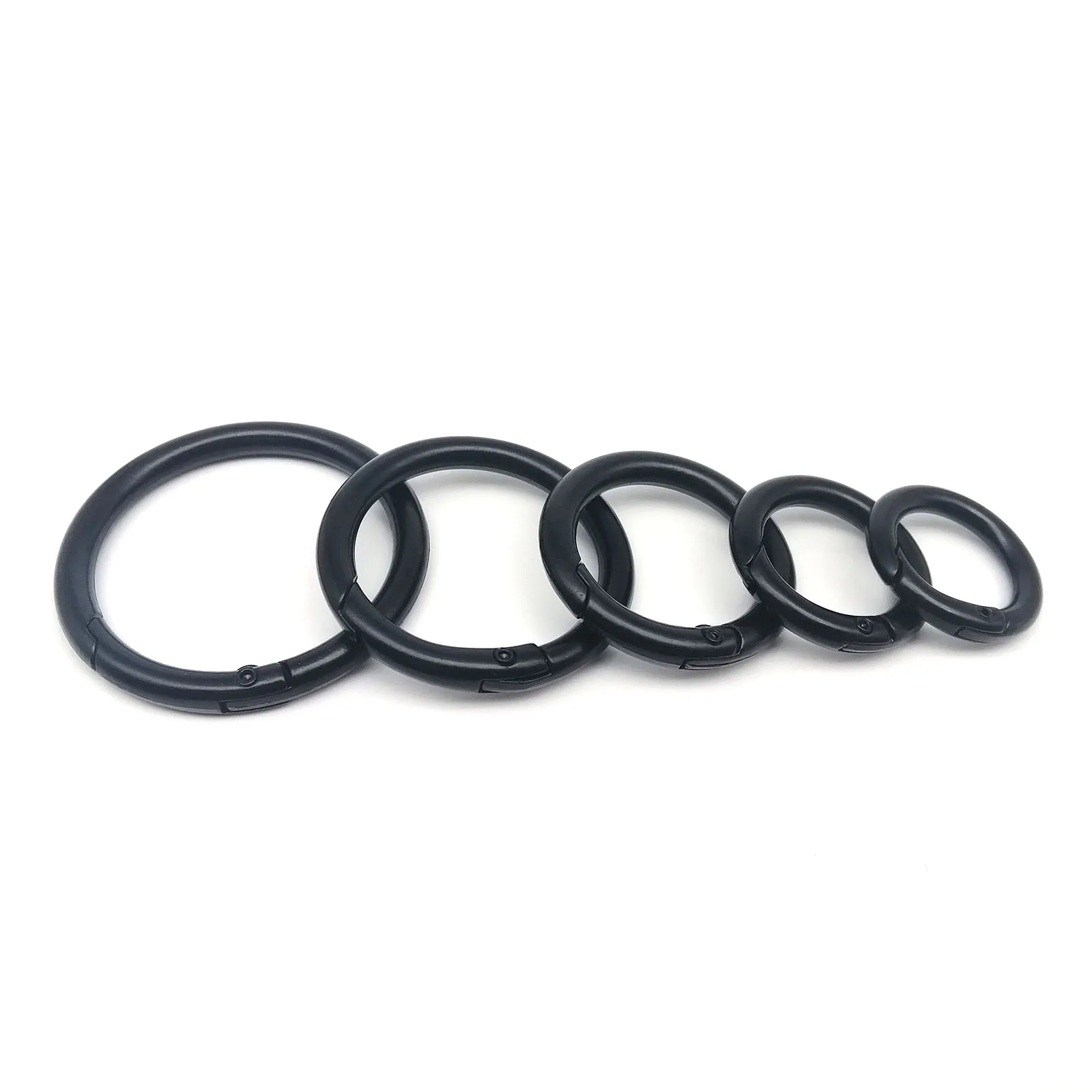 Verdickte Leder Tasche Handtasche Gürtelband Metall Feder Tor Offene O Ring Schnalle Schlüsselanhänger Gepäck Anhänger Verschluss Haken Snap Reparatur – Detail 18