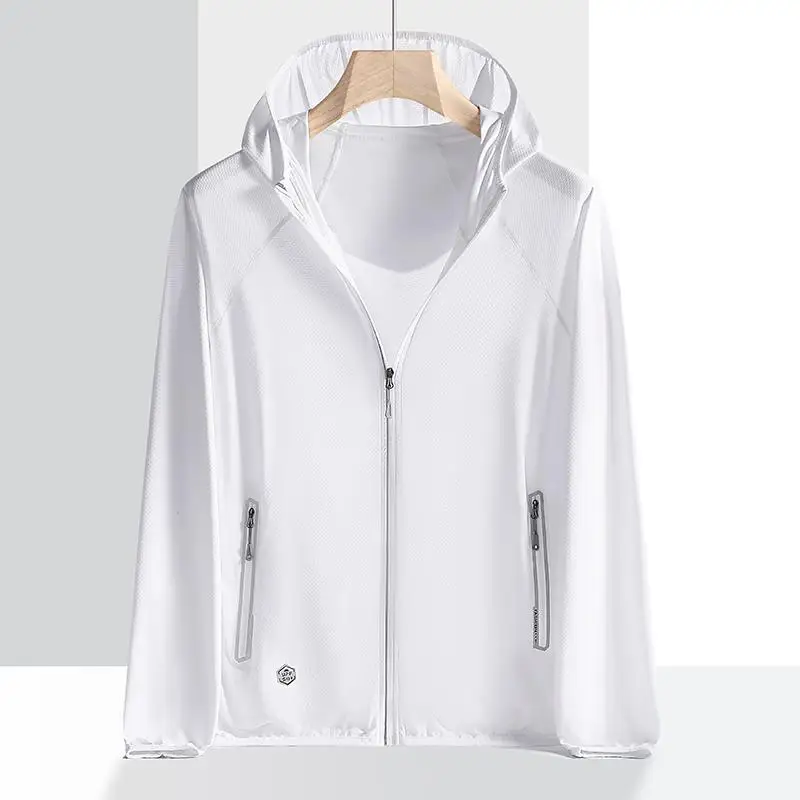 thumbnail image 1 of Chaquetas de protección solar para hombre con capucha de secado rápido UPF50 + verano seda de hielo protección solar UV abrigo ultrafino chaquetas de pesca para deportes al aire libre, 1 of 4
