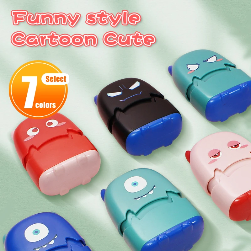 baby name stamp children's personalized waterproof little monster stamp student clothing not easy to fade safety Seal