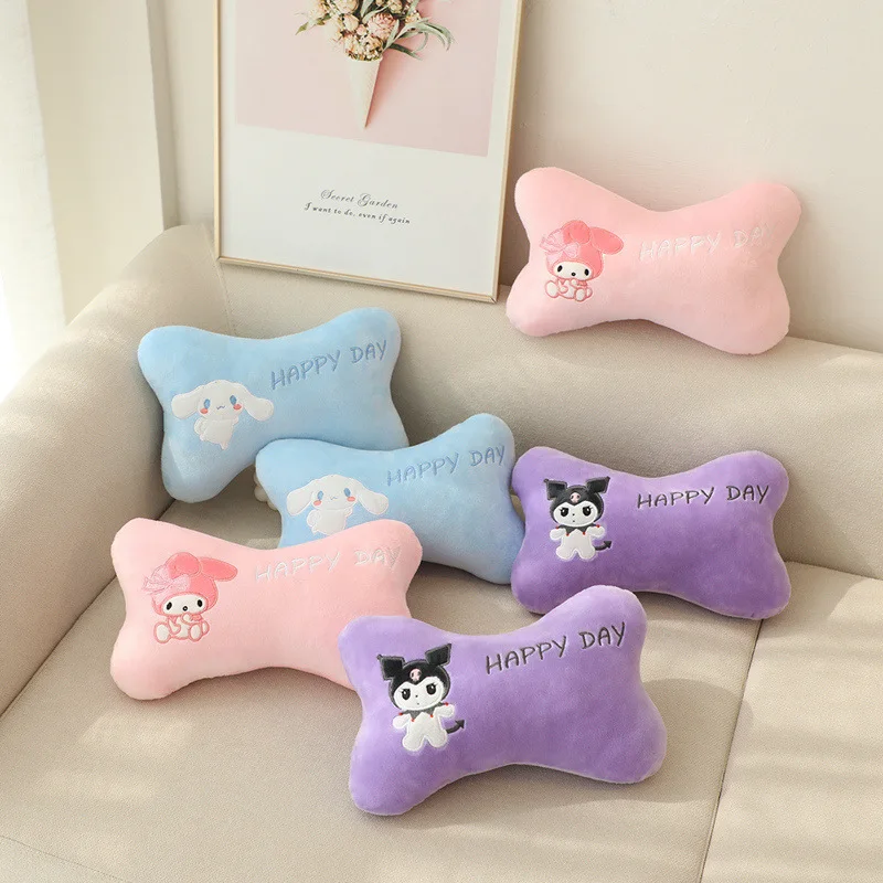 

Sanrio Kawaii Kuromi Автомобильный подголовник My Melody Cinnamoroll аниме мультяшный милый Модный изысканный красивый приятный на вид приятный для кожи подушка