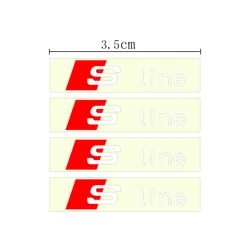 Sleek Reflective Metal Emblem Car Decals & Stickers (For sline 4pcs)