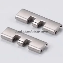 Stainless Steel Strap Connectors for Watches - Oyster Jubilee Curved Flat End Link Band Adapter (Jubilee - Flat end)
