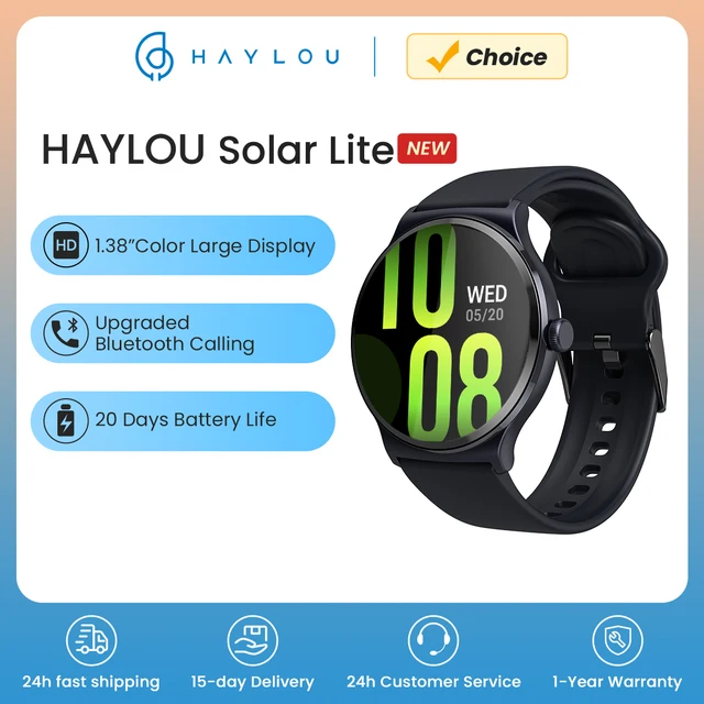 HAYLOU Solar Lite Smart Watch Bluetooth Calling Smartwatch Heart Rate Blood Oxygen Monitoring Sleep Stress Testing Sport Watch 1