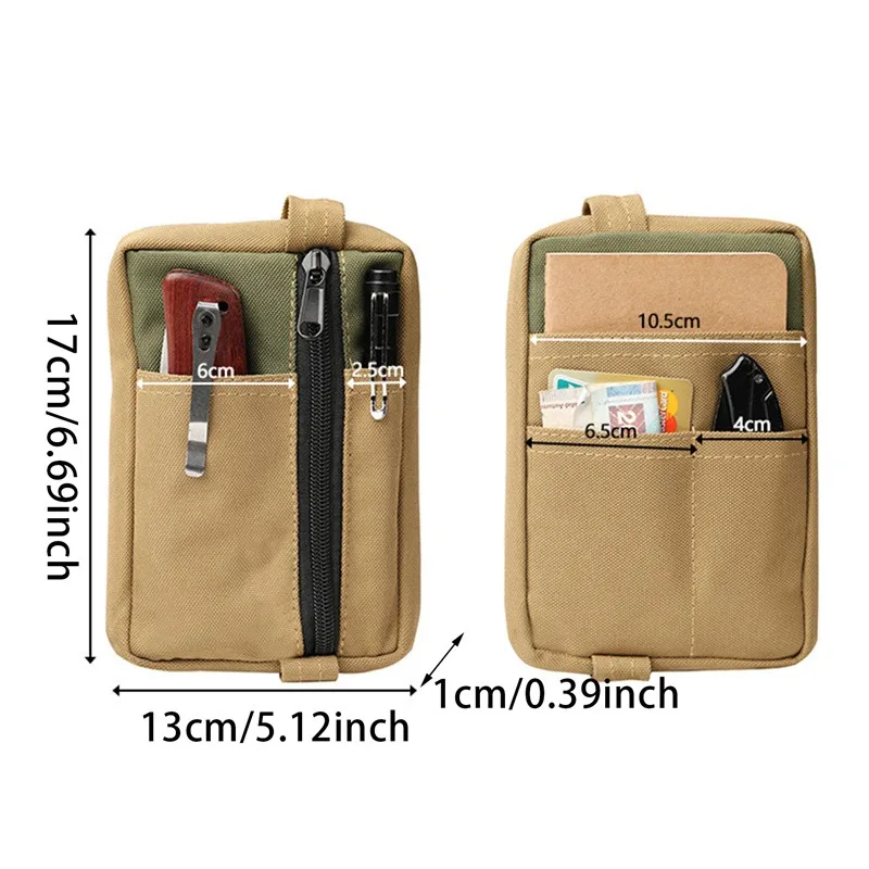 Outdoor Men's Toolkit Multifunctional Double-layer Shoulder Strap Small Hanging Bag Accessory Miscellaneous Bag Waist Bag 2