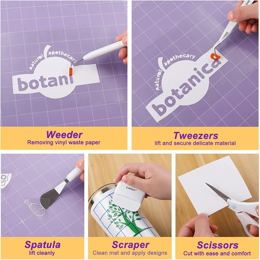 Vinyl Weeding Tools Kit Basic kit for Cricut Silhouettes Cameos Vinyl Splicing