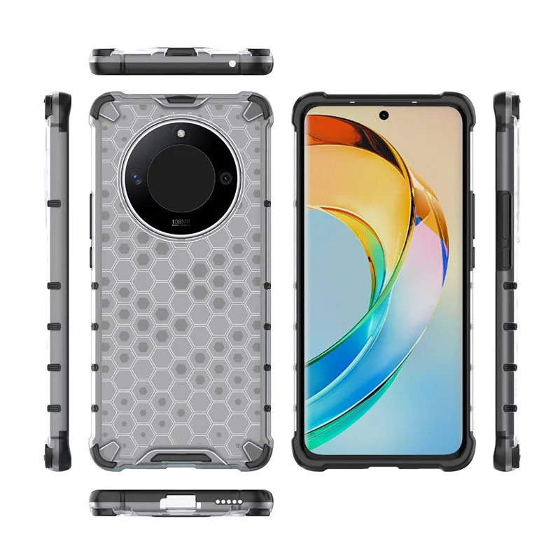 Shockproof Honeycomb Hard PC Protection Bumper Case - 6.78 inch