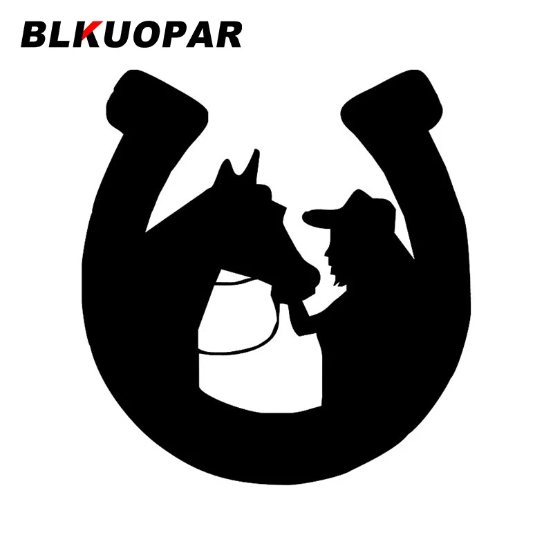 

BLKUOPAR подковы для девочек с лошадью, автомобильные наклейки, забавная индивидуальность, скейтборд, окна, Солнцезащитная наклейка на лобовое стекло, автомобильные товары на колесах