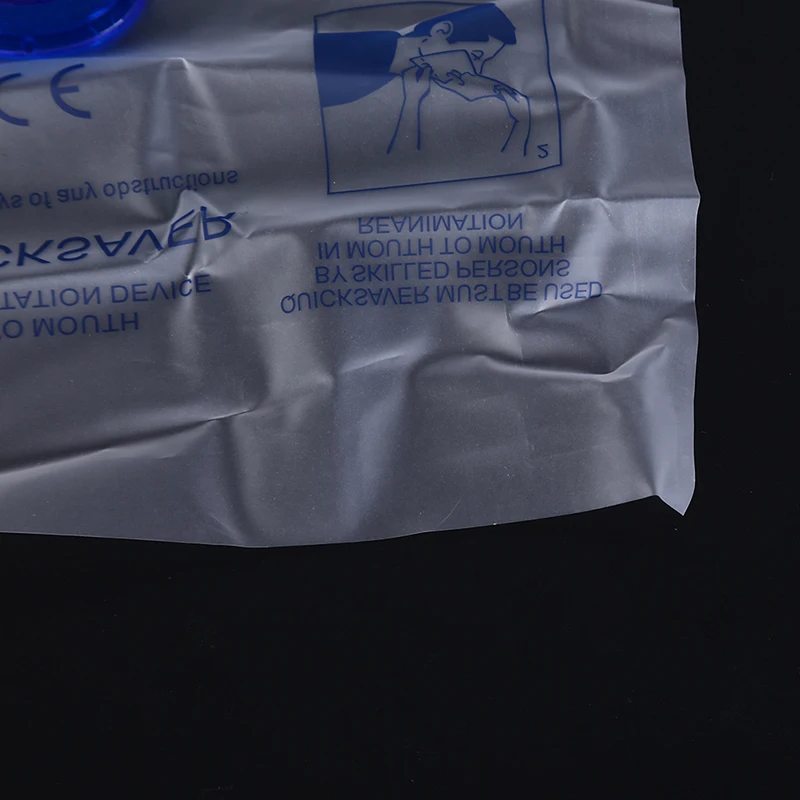 1pcs Disposable Mouth To Mouth CPR Breathing Mask Respirator One-way Valve first aid mask